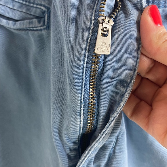 Arizona Jean Company Light Blue Flat Front Men's Shorts - Picture 5 of 8